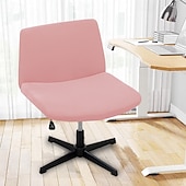 ieftine Futon Sofa Cover-Huse pentru scaun fără brațe, huse moale pentru scaun de birou, rezistente la zgârieturi de pisică