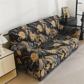 cheap Sofa Cover-Bohemian Print Dustproof All-powerful Slipcovers Stretch Sofa Cover Super Soft Fabric Couch Cover with One Free Boster Case(Chair/Love Seat/3 Seats/4 Seats)