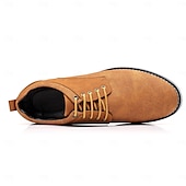 economico Semi-formale-scarpe casual oxford da uomo, sneakers eleganti con lacci blu e nere con dettagli in pelle scamosciata, calzature eleganti per lavoro, matrimoni e uso quotidiano