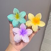 olcso Hajcsat-Gyerekek Lány Hajdísz Plumeria hajcsat Aktív Édes Parti Születésnap Virágos Sárga Arcpír rózsaszín