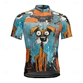 baratos Camisolas masculinas-Homens Camisa para Ciclismo Cachorro Manga Curta Moto Camiseta Camisa / Roupas Para Esporte com 3 bolsos traseiros Ciclismo de Montanha Secagem Rápida Design Anatômico Capilaridade Respirável Esportes