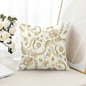 billige blomster- og plantestil-Blomster dekorative toss puter dekke 1PC myk firkantet sofa putevar putevar soverom stue sofa stol
