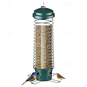 cheap Backyard Birding &amp; Wildlife-Squirrel Resistant Bird Feeders - No Squirrel Wild Bird Feeder - Metal Hummingbird Feeding Station Weight-Activated for Outdoor Patio
