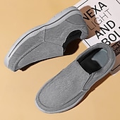 levne Pánské nazouváky a mokasíny-pánské ležérní slip-on tenisky – pohodlné plátěné boty s lehkou podrážkou pro outdoorové aktivity, denní nošení i dovolenou