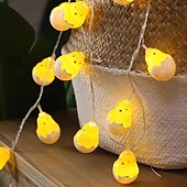 baratos Alimentado por Pilha-3m-20led páscoa páscoa páscoa ovo de páscoa chocando pintinho luz corda aaa caixa de bateria fonte de alimentação festa de páscoa jantar atmosfera festiva decoração luz corda