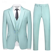economico Vestiti-Anni Ruggenti Anni 1920 Abito a Tre Pezzi Pantaloni del Vestito Gentiluomo Gangster Testimoni dello Sposo Per uomo Giorno dei Re Carnevale Mascherata Matrimonio Feste Mascherata Adulti Cappotto Gilet