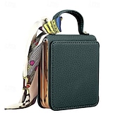 cheap Samsung Cases-Phone Case For Samsung Galaxy Z Flip 6 Z Flip 5 Z Flip 4 Z Flip 3 Back Cover Mirror Shockproof Retro PU Leather