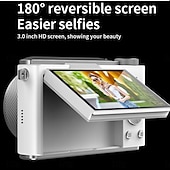 お買い得  カメラ＆撮影-レトロファッション 64 メガピクセル デジタルカメラ 4k HD CMOS レンズ HD 広角撮影カメラ オプションの角度レンズ