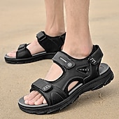 voordelige Casual sandalen-Bruine sportsandalen voor heren met verstelbare klittenbandsluitingen, ademend ontwerp en duurzame zool voor buiten, wandelen en casual zomerkleding