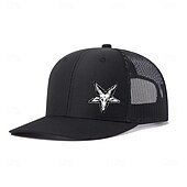 preiswerte Baseballkappe für Herren-Herren Cap Basecap Sonnenhut Kappe Mesh-Kappe Schwarz Rote Baumwolle Einstellbar Modisch Freizeitskleidung Festival Sterne Lässig / Alltäglich
