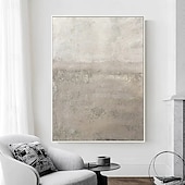 preiswerte Abstrakte Gemälde-handgemachte weiße Kunst abstrakte Malerei Ölgemälde handgemalt weiße Wand Kunst braun 3D Textur Malerei handgemalt braun Strand Malerei Wand Kunst moderne Pastell Bild Zimmer Dekor