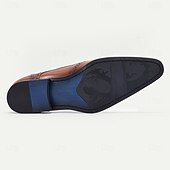 economico Scarpe Eleganti Classiche-scarpe brogue da uomo in pelle di prima qualità - design sfumato rosso-marrone, calzature eleganti e alla moda per uomo, ideali per eventi formali, matrimoni e occasioni di lavoro