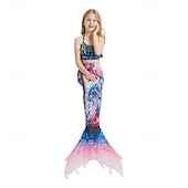 abordables Maillot de bain sirène-Enfants Fille Maillots de bain sirène Maillot de bain Vacances Plage Balance Vacances Tropique Maillots de bain 4 ans et + Eté Rose Claire Rose Claire