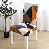 cheap Dining Chair Cover-Arrival Super Fit Stretch Removable Washable Short Dining Chair Protector Cover Seat Slipcover for Hotel Dining Room Ceremony Banquet Wedding Party