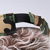voordelige Heren honkbalpet-Voor heren Vizierhoed met puntige pruiken Nep haar vizier Pruik Heren Zonnehoed pruik hoed Pruik Haar Golfhoed Koffie Grijs 100% puuvillaa Sexy Modieus Casual Dagelijks Festival camouflage
