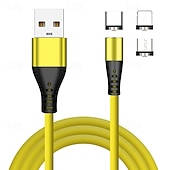 levne Kabely pro mobilní telefony-USB C kabel Bleskový kabel Micro USB kabel USB A na Lightning / micro / USB C 2.4 A Nabíjecí kabel Magnetické Tekutý silikagel Pro iPad Samsung Xiaomi Doplňky k mobilu