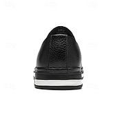 billiga Tillfällig-slip-on sneakers i konstläder för män, avslappnade vita skor med bekväm gummisula, snygga och mångsidiga skor för vardags- och fritidsaktiviteter