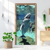 billige Dørdeksler-Morsomme Dyre Dørdekorasjoner Dørdeksler Syng Hval Dørteppe Dørgardin Dekorasjon Bakgrunn Innendørs/Utendørs Dørbanner Forsidegård