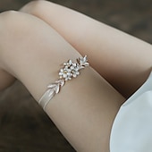 cheap Wedding Garters-Polyester Fashion Wedding Garter With Pearls / Gore Garters Wedding / Party / Evening
