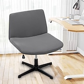 ieftine Futon Sofa Cover-Huse pentru scaun fără brațe, huse moale pentru scaun de birou, rezistente la zgârieturi de pisică