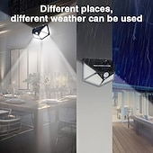 Недорогие Уличные светильники-3/6 шт. наружная солнечная батарея 100 светодиодов 270 градусов широкоугольное освещение датчик движения человека 3-режимное освещение двора сада гаража забора дорожки энергосберегающее и