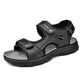 voordelige Casual sandalen-Bruine sportsandalen voor heren met verstelbare klittenbandsluitingen, ademend ontwerp en duurzame zool voor buiten, wandelen en casual zomerkleding