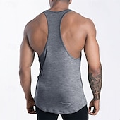 preiswerte Fitness Tank-Tops-Herren Tank Top Weste Unterhemd Ärmelloses Shirt Ärmellos U-Ausschnitt Sommer Einfach Mode Designer Basic Urlaub Straße Ausgehen Schwarz Rosa Marineblau Top T-Shirt für Herren