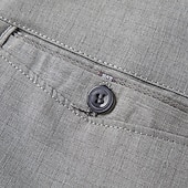 economico Pantaloni Corti da Cerimonia-Per uomo Pantaloncini Pantaloncini eleganti Tasche Gamba dritta Liscio Comfort Senza ferro Lunghezza del ginocchio Ufficio Attività commerciale Giornaliero Di tendenza Streetwear Grigio fumo Nero