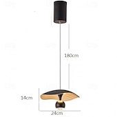 economico Luci a sospensione-lampada a sospensione moderna minimalista lanterna a sospensione design lampada a sospensione metallo moderno 24 cm 110-120v 220-240v