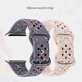 رخيصةأون عصابات Apple Watch-حلقة فردية متوافق مع Apple Watchband 38 مم 40 مم 41 مم 42 مم 44 مم 45 مم 49 مم قابل للتعديل سيليكون استبدال حزام الساعة إلى iwatch Series 9 8 7