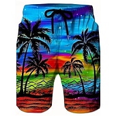 abordables Shorts de Bain pour Hommes-Homme Short de surf Shorts de bain Short de bain Tropical imprimé Cordon de serrage avec poches Tissu extensible dans les 4 sens Séchage Rapide Avec Poches Shorts de Surf Bas Surf Plage Sports