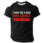 billiga Roliga T-shirts för män-Herr Rolig T-shirt Kortärmad T-shirt 3D-tryck Rund hals Skjorta Mode Dagligen Gata Dagligen Svart Blå Grön Sommar Vår Kläder S M L XL XXL XXXL
