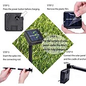 abordables Luces de camino y linternas-Lámpara solar para exteriores con forma de pata de perro: lámpara de jardín con forma de animal resistente al agua para caminos, pasarelas, patios, césped y decoración de parques