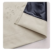 Недорогие Водонепроницаемые шторы-Водонепроницаемые уличные шторы для обеспечения приватности раздвижные черные шторы для веранды деревенские шторы для перголы с люверсами для беседки балкона крыльца вечеринки отеля 1 панель