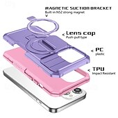 levne Pouzdra pro iPhone-telefon Carcasă Pro iPhone 16 Pro Max Plus iPhone 15 Pro Max Plus iPhone 14 13 12 11 Pro Max Plus Zadní kryt se stojánkem Magnetické Podpora bezdrátového nabíjení Retro PC