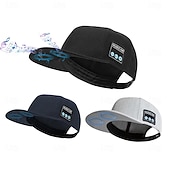 billiga Nyheter-ny hatt med bluetooth-högtalare justerbar bluetooth-hatt trådlös smart högtalarkeps för utomhussport baseballkeps med mikrofon