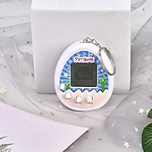 abordables Articles de fête-mini console de jeu électronique pour animaux de compagnie virtuels pour enfants, jouet porte-clés pour machine électronique portative pour animaux de compagnie elfe nourrissant