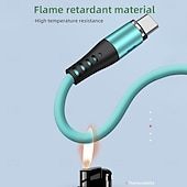 levne Kabely pro mobilní telefony-USB C kabel Bleskový kabel Micro USB kabel USB A na Lightning / micro / USB C 2.4 A Nabíjecí kabel Magnetické Tekutý silikagel Pro iPad Samsung Xiaomi Doplňky k mobilu