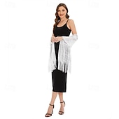 cheap Wedding Guest Wraps-Sparkling Metallic Shawls and Wraps with Buckle,for Evening Dresses Party Wedding Bride Bridesmaid