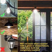 economico Lampadine LED a sfera-lampadine con sensore di movimento PIR E27 – luci di sicurezza dal tramonto all&#039;alba attivate dal movimento per scale, porta d&#039;ingresso, portico, garage e seminterrato 4 pezzi