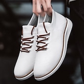 preiswerte Sneaker für Herren-marineblaue Strick-Sneaker für Herren mit Schnürung und gepolsterter Sohle für bequemes Tragen im Alltag