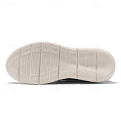 preiswerte Sneaker für Herren-Atmungsaktive Strick-Sneaker für Herren mit Kunstlederakzenten – stylische, leichte Sportschuhe für die Freizeit und den Komfort im Alltag