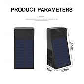 Недорогие Уличные светильники-2 шт. настенных светильника на солнечных батареях – высокая яркость, водонепроницаемый, светящийся с 3 сторон, для украшения сада, виллы, двора, забора, крыльца