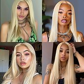 economico Parrucche trendy sintetiche-parrucca lunga dritta parrucche sintetiche lunghe per donne parrucca cosplay per donne alla moda