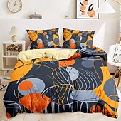 economico 100% cotone-Set copripiumino in cotone 100% set consolatore con motivo geometrico colorato morbido set di biancheria da letto di lusso in 3 pezzi set decorazioni per la casa regalo re regina full sizehree pezzi