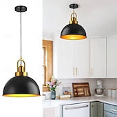baratos Luzes pendentes-industrial retro pingente luz lustre de metal moderno fazenda varanda corredor luminária decorativa cabeceira preto pendurado lâmpada 1 cabeça 110-240v