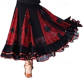 voordelige Ballroom danskleding-elegante ballroom dans latijns feest lange rok wedstrijd jurk