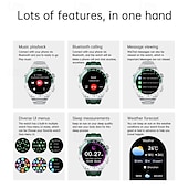 abordables Relojes inteligentes-Reloj inteligente de 1 pulgada smartwatch reloj de fitness reloj para correr Bluetooth compatible con Android iOS hombre impermeable manos libres rastreador de pasos caja de reloj de 40mm IP 67