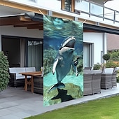 billige Dørdeksler-Morsomme Dyre Dørdekorasjoner Dørdeksler Syng Hval Dørteppe Dørgardin Dekorasjon Bakgrunn Innendørs/Utendørs Dørbanner Forsidegård