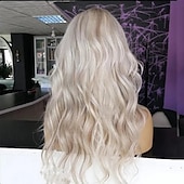 preiswerte Echthaarperücken mit Stirn-Spitzenkappe-Brasilianische 100 % Echthaar-Perücke mit 5 x 5 Verschluss, klebefreie Perücken, 13 x 4 Lace-Front-Perücke, gewellte aschblonde Ombre-Perücke aus Echthaar, vorgezupft für Frauen